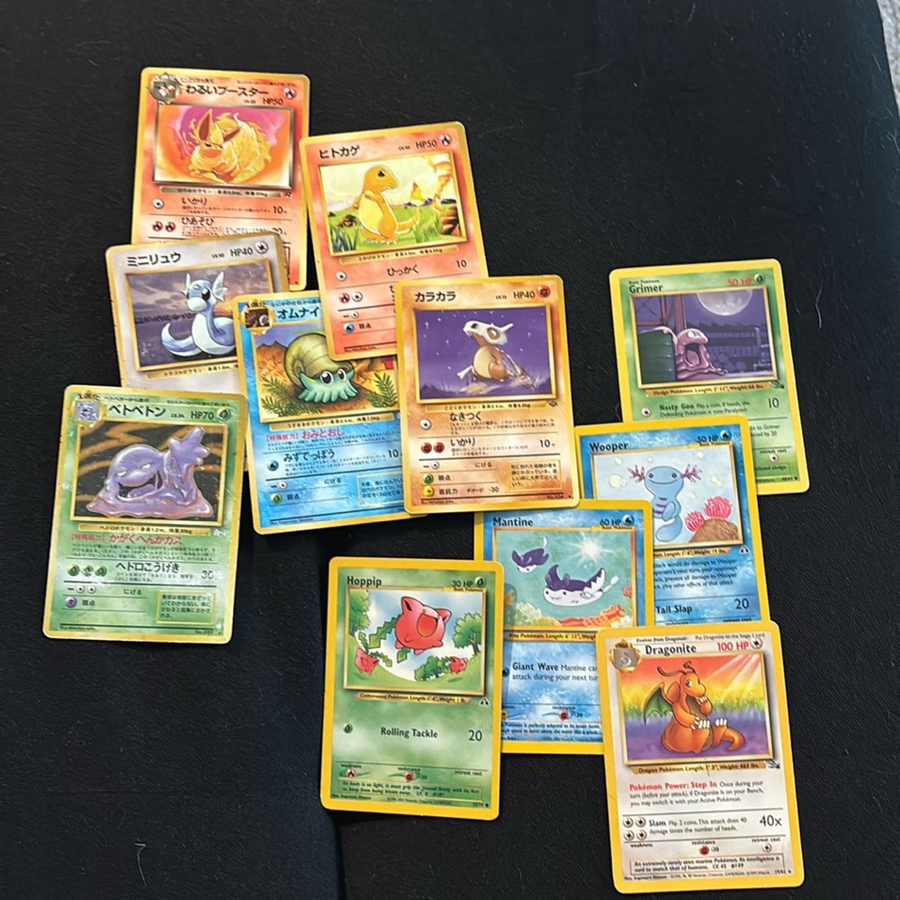 Pokémon cards - set of 11